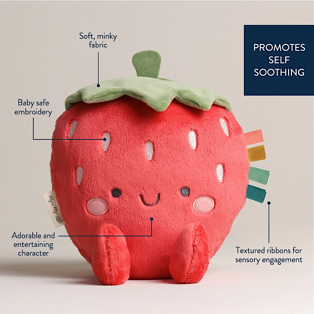 Itzy Ritzy Sweetie Snuggles Plush - Strawberry