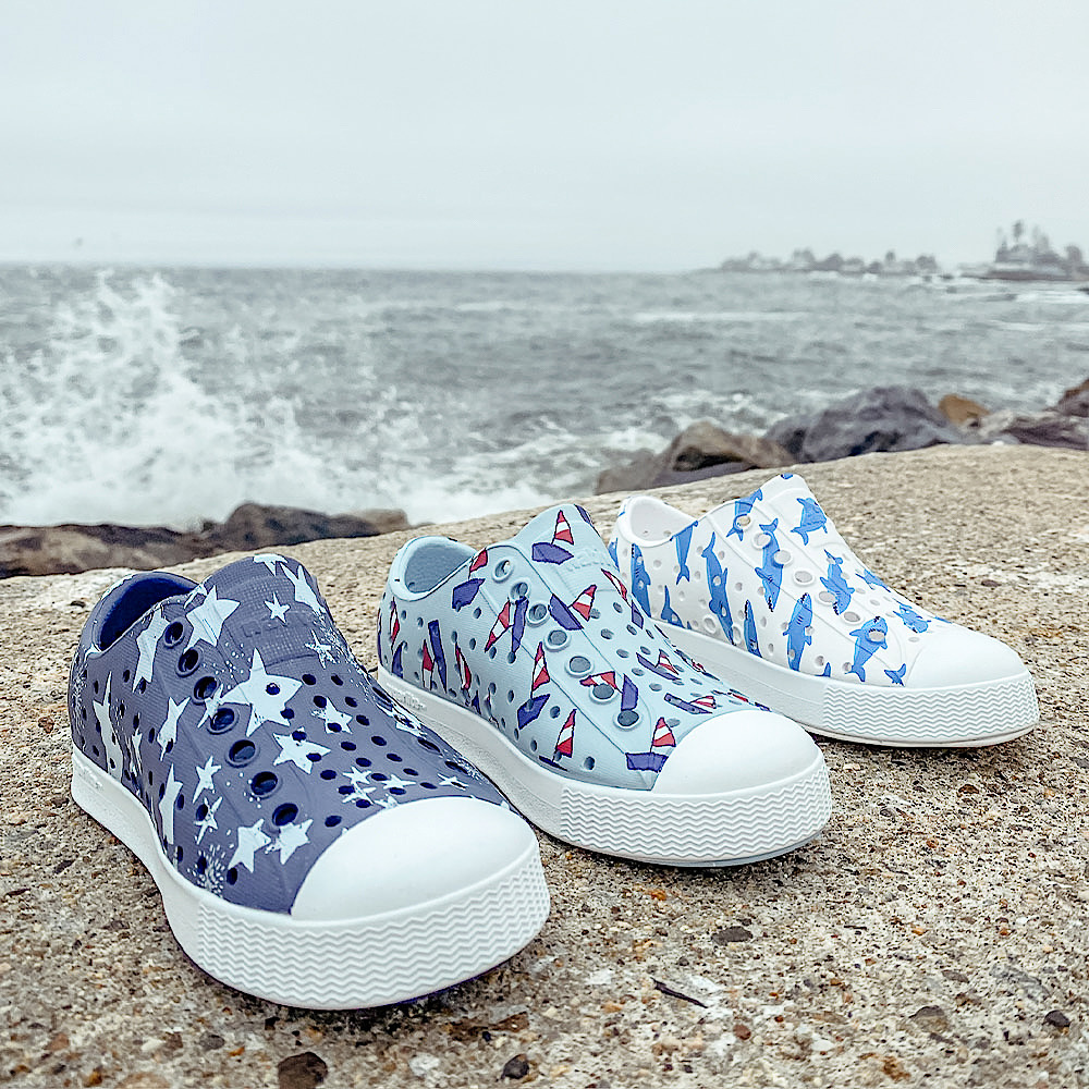 Native Shoes Jefferson Child - Shell White/Sharks