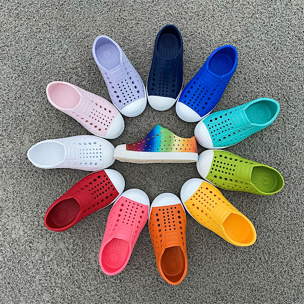 Native Shoes Jefferson Child - Rainbow Gradient/Shell White