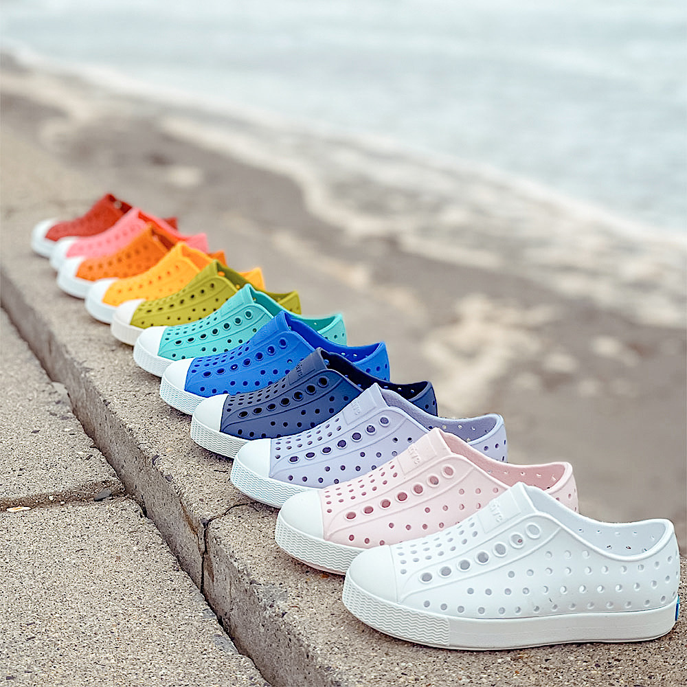 Native Shoes Jefferson Child - Ruby Red/Shell White