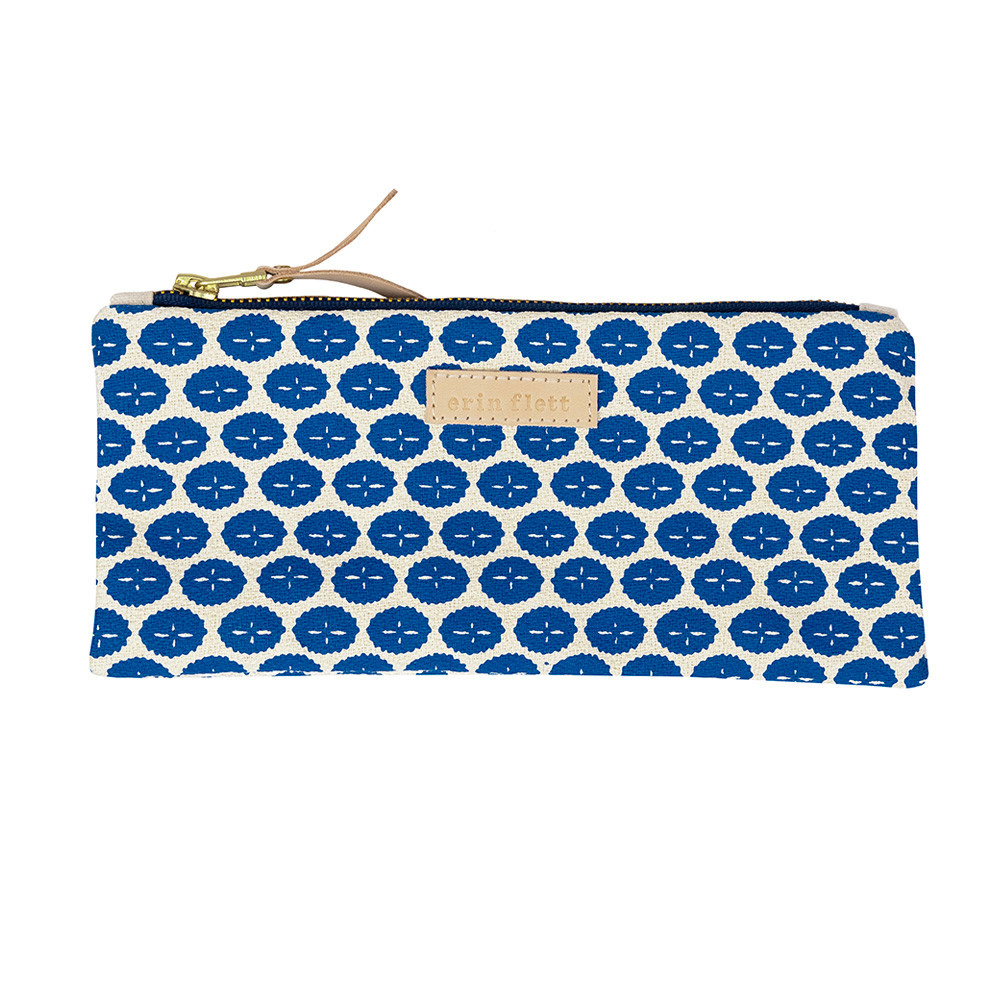 Erin Flett Erin Flett Pencil Zipper Bag - Dandi Blue