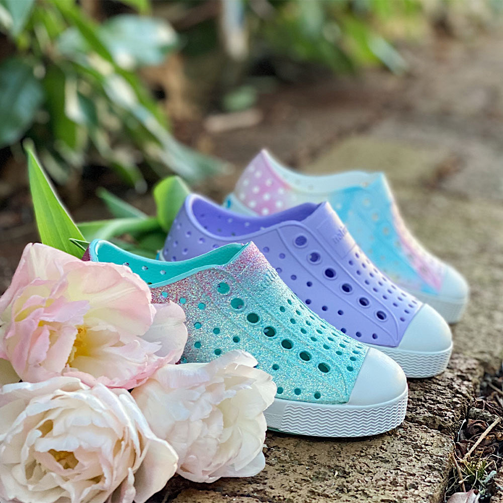 Native Shoes Jefferson Child - Powder Bling/Shell White