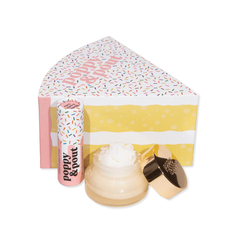 Poppy & Pout Poppy & Pout Lip Care Duo - Birthday Confetti Cake