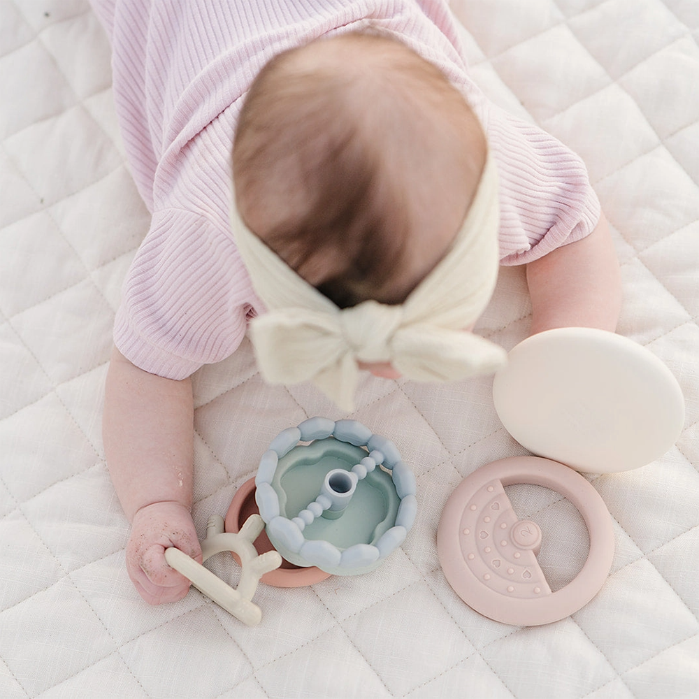 Marlowe & Co. - Silicone Stacking Teething Ring Toy