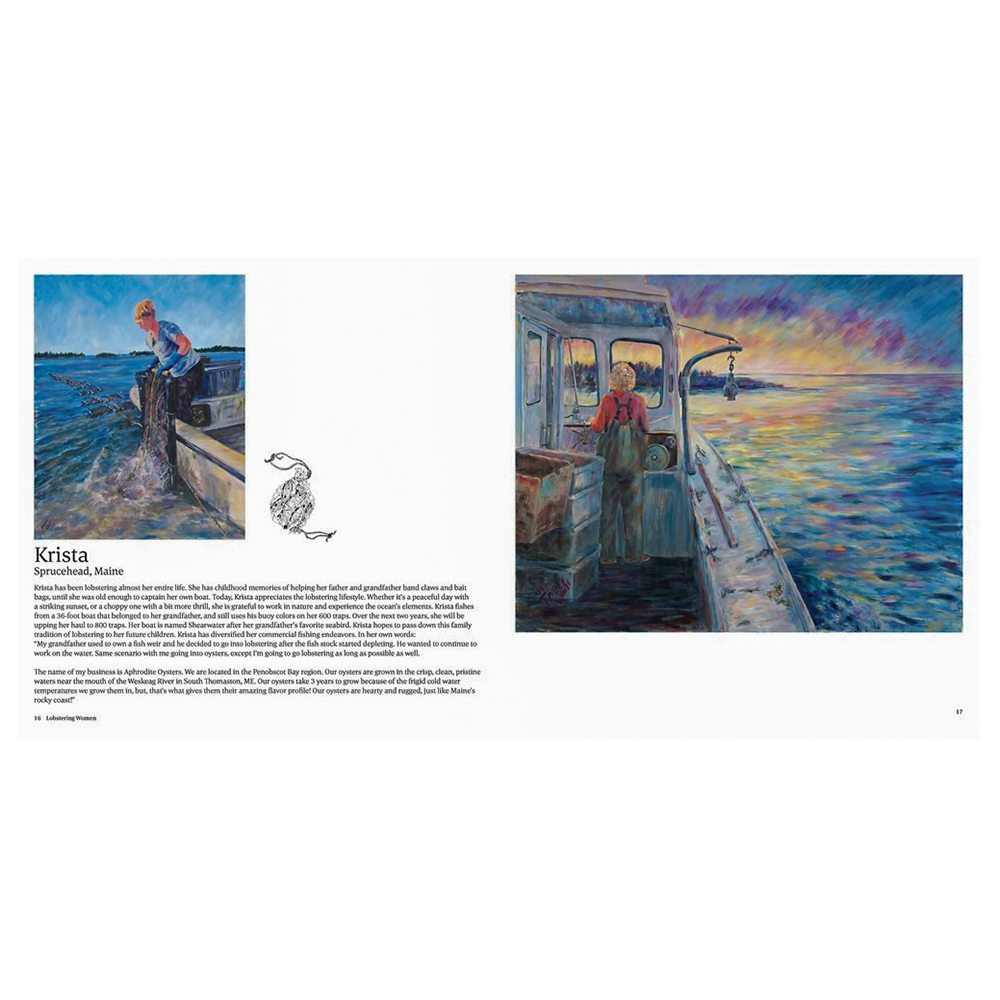 Lobstering Women of Maine Hardcover Book