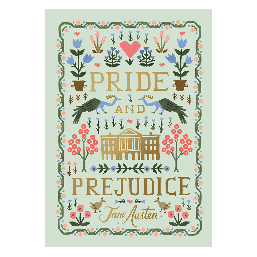 Penguin Puffin in Bloom - Pride and Prejudice Hardcover Book
