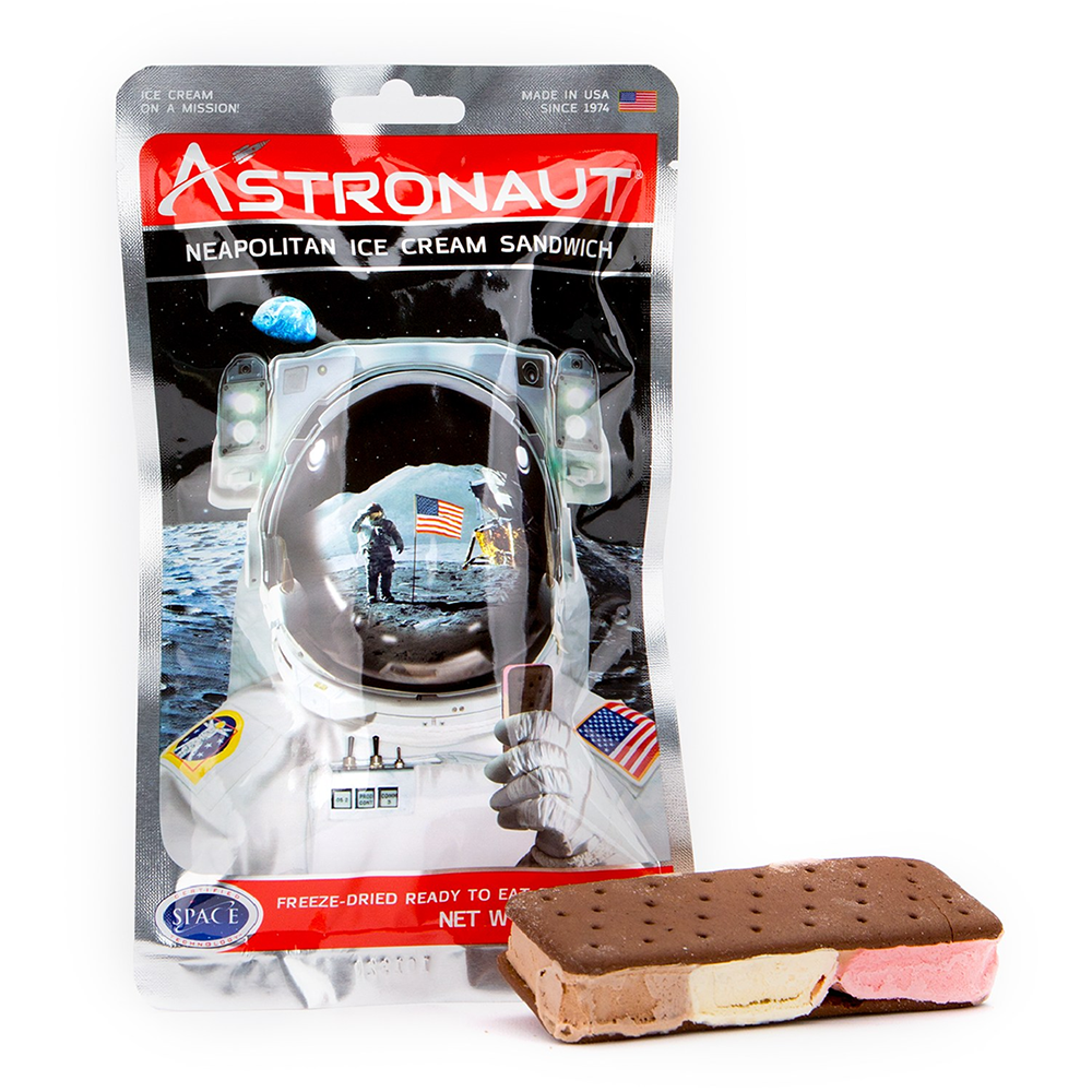 Neapolitan Astronaut Ice Cream Sandwich