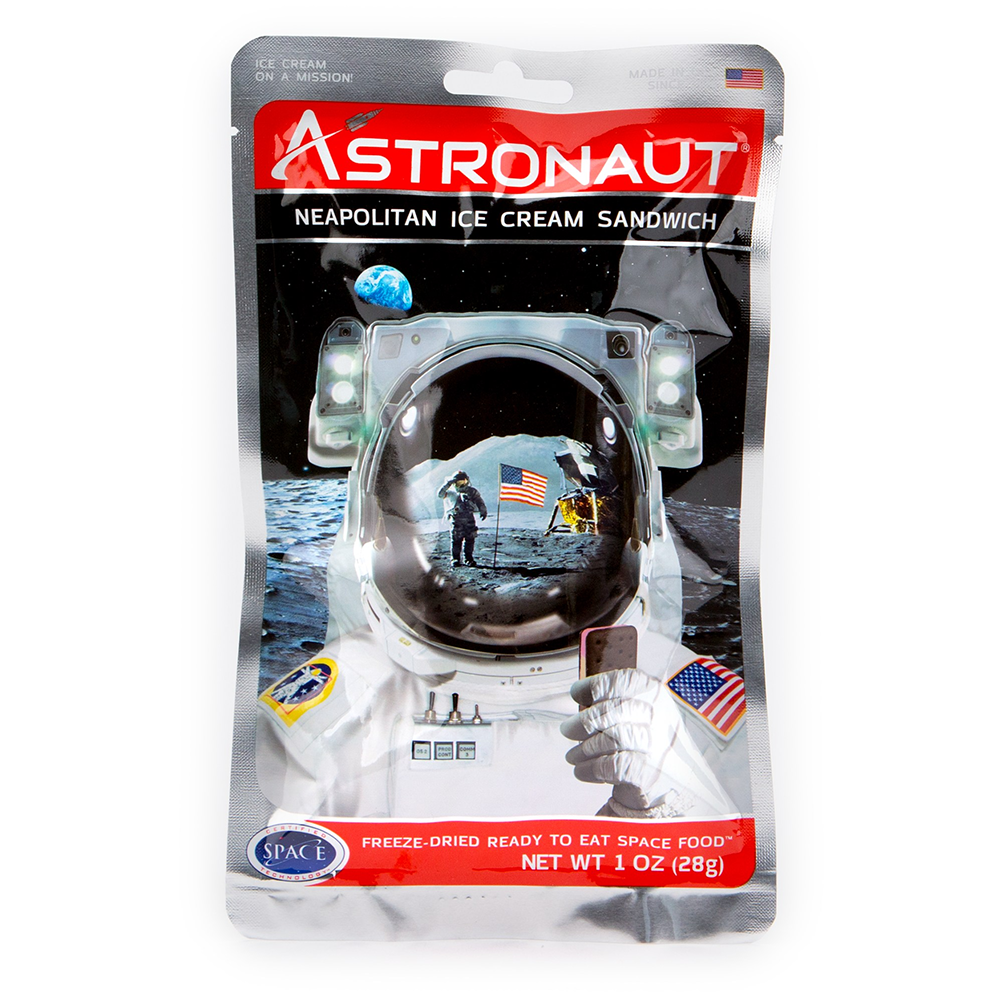 Neapolitan Astronaut Ice Cream Sandwich
