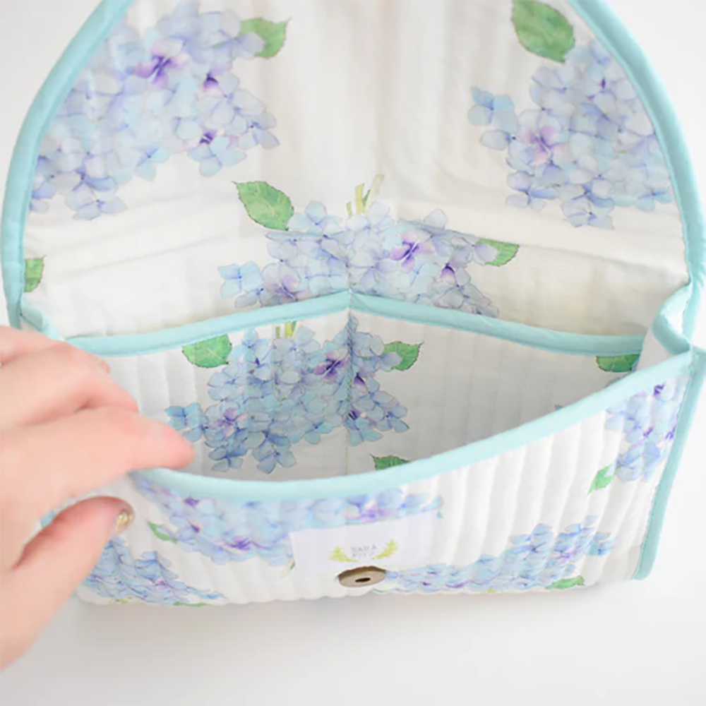 Sara Fitz Quilted Clutch - Hydrangea