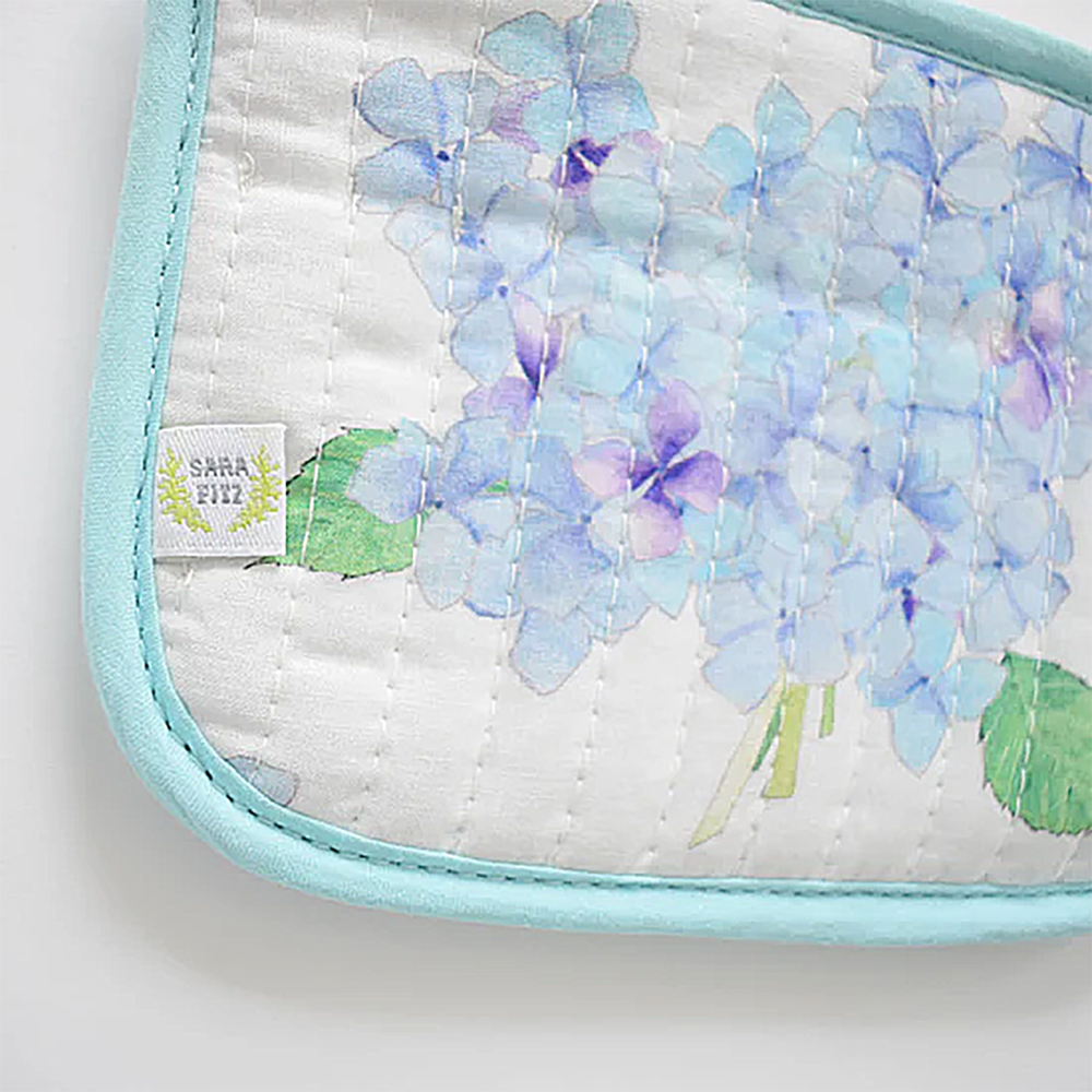 Sara Fitz Quilted Coin Pouch - Hydrangea