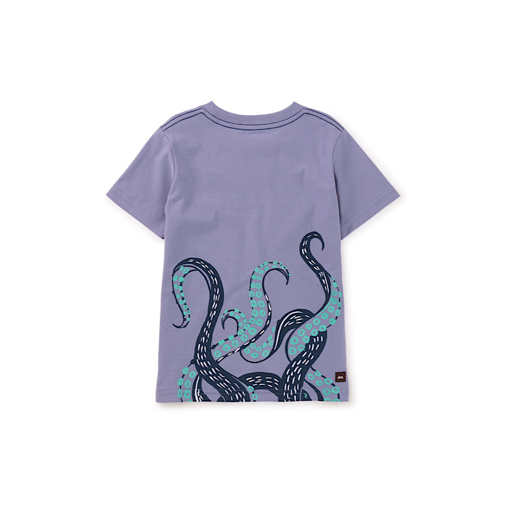 Tea Collection Octopus Arms Graphic Tee -Seal Gray
