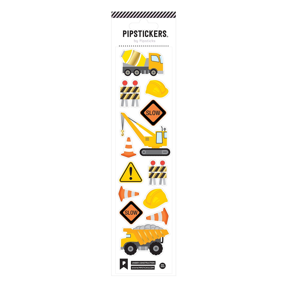 Pipsticks Pipsticks Sticker Sheet - Under Construction