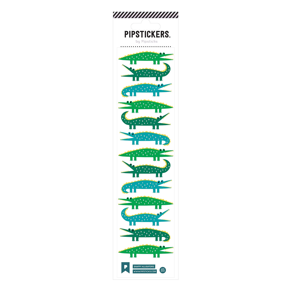 Pipsticks Pipsticks Sticker Sheet - Snappy Alligators