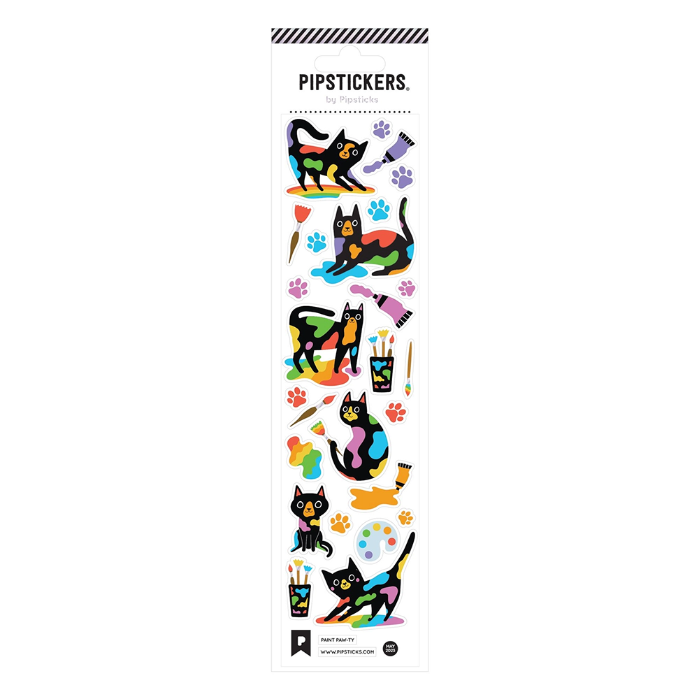 Pipsticks Pipsticks Sticker Sheet - Paint PawTy