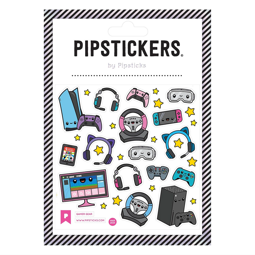 Pipsticks Pipsticks Sticker Sheet - Gamer Gear