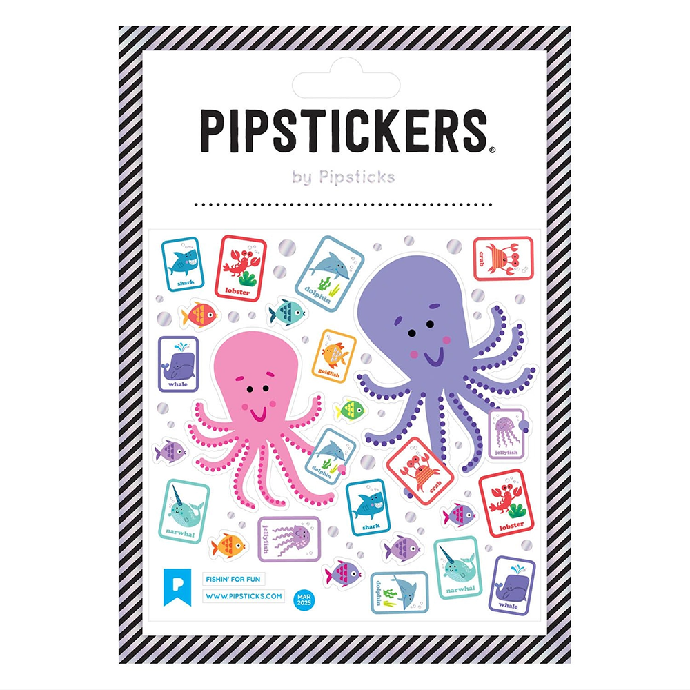 Pipsticks Pipsticks Sticker Sheet - Fishin For Fun