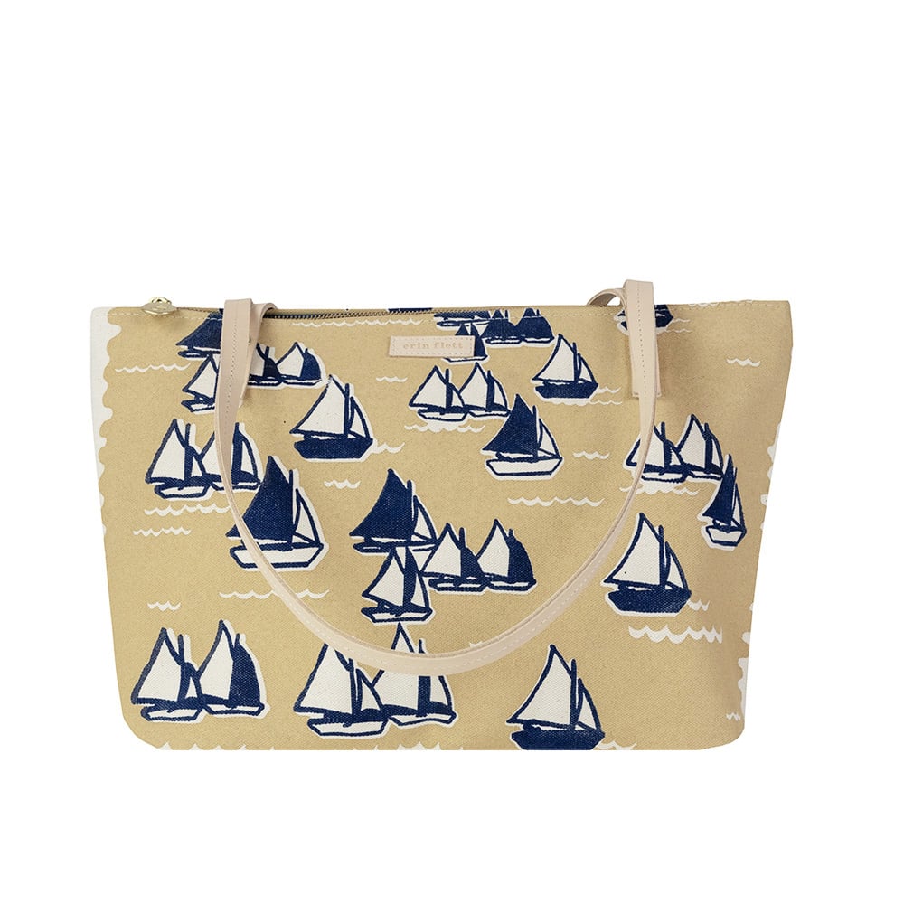 Erin Flett Erin Flett Medium Tote Bag - Sailing - Navy/Sand