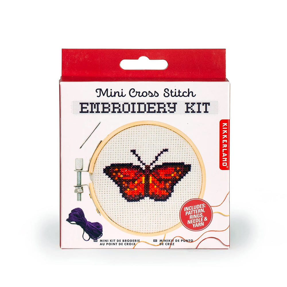 Mini Cross Stitch Embroidery Kit - Butterfly