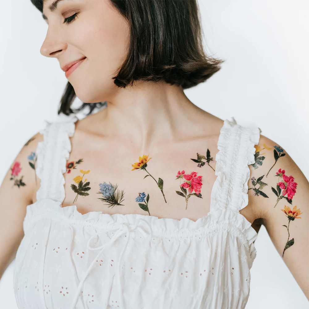 Tattly Tattoo Sheet Set of 2 - Garden Variety