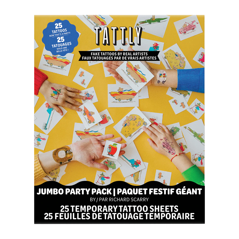 Tattly Tattly Tattoo Jumbo Party Pack - Richard Scarry