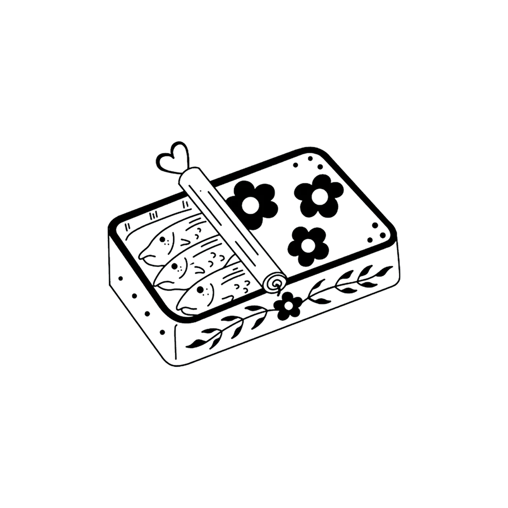 Tattly Tattly Tattoo 2-Pack - Tinned Fish