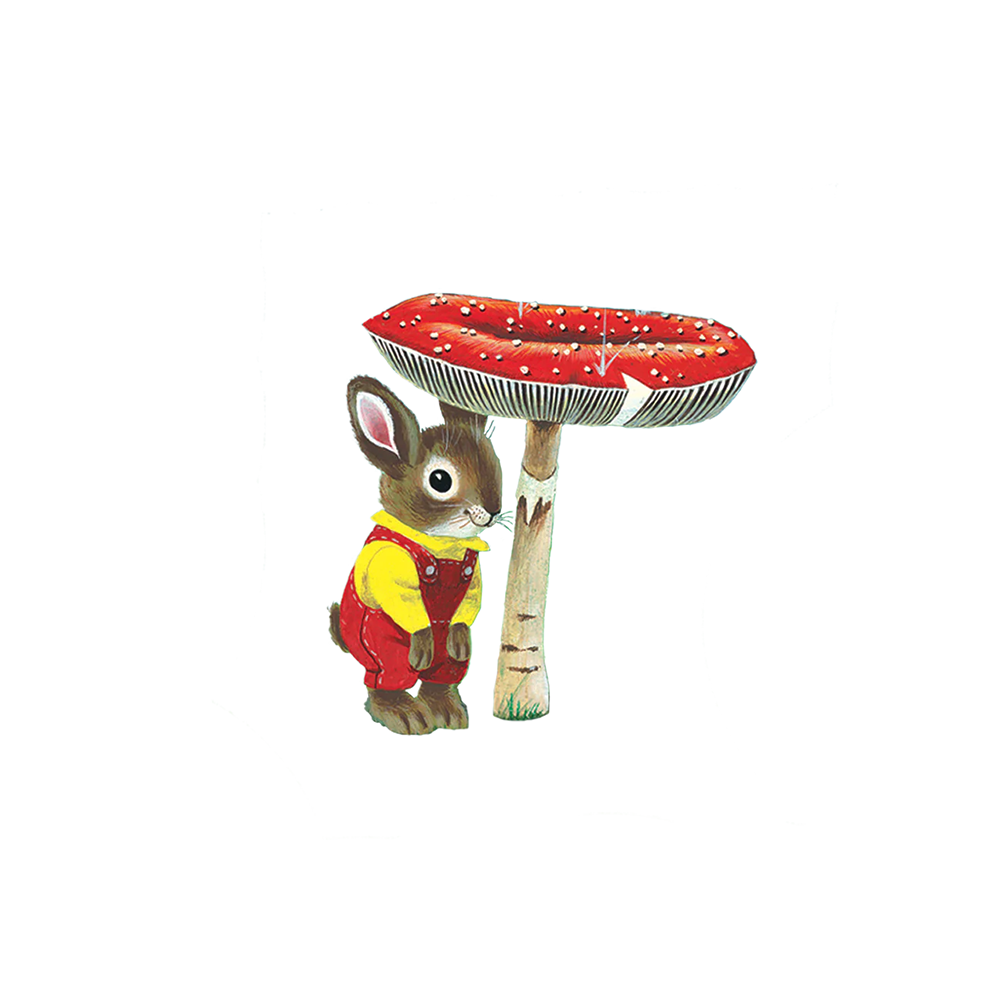 Tattly Tattoo 2-Pack - Toadstool Bunny