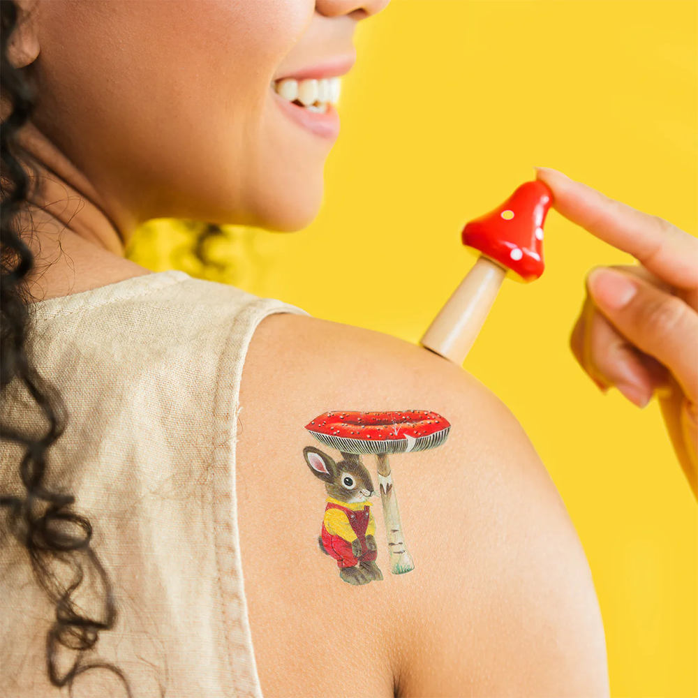 Tattly Tattoo 2-Pack - Toadstool Bunny