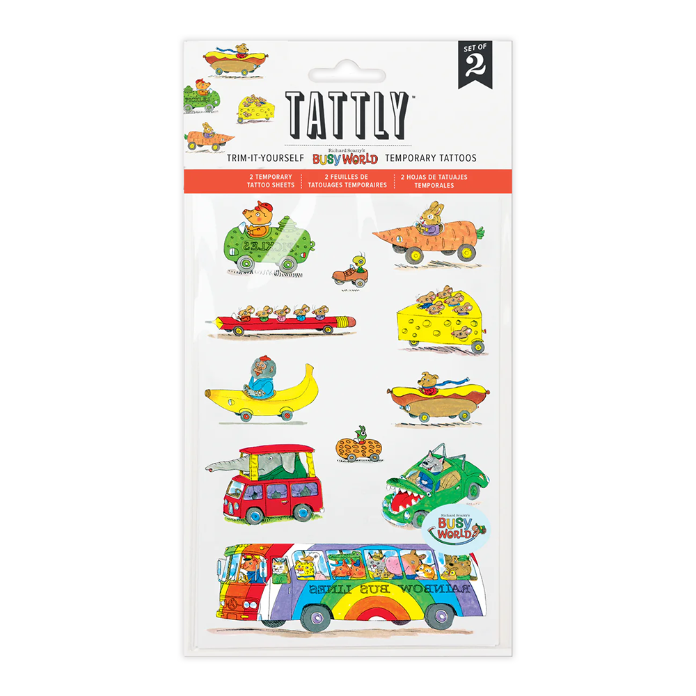 Tattly Tattoo Sheet Set of 2 - Things That Go