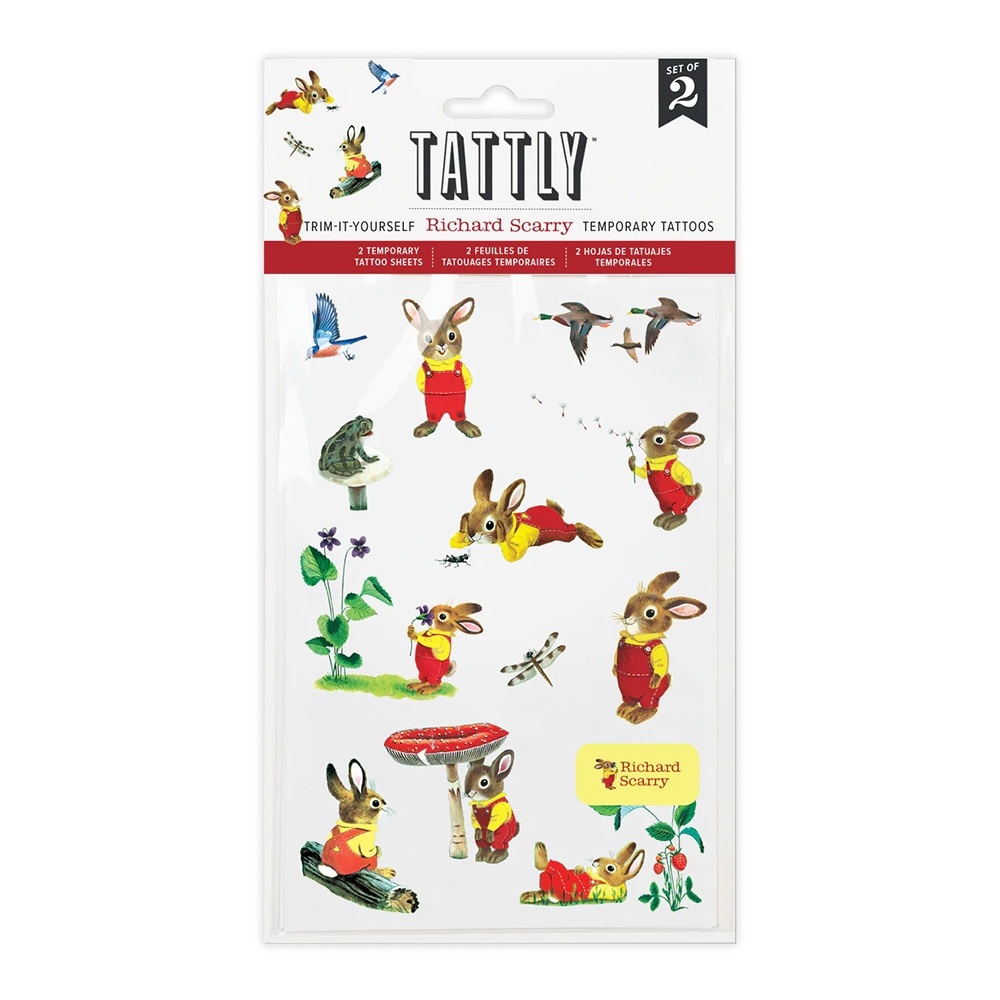 Tattly Tattoo Sheet Set of 2 - I am a Bunny