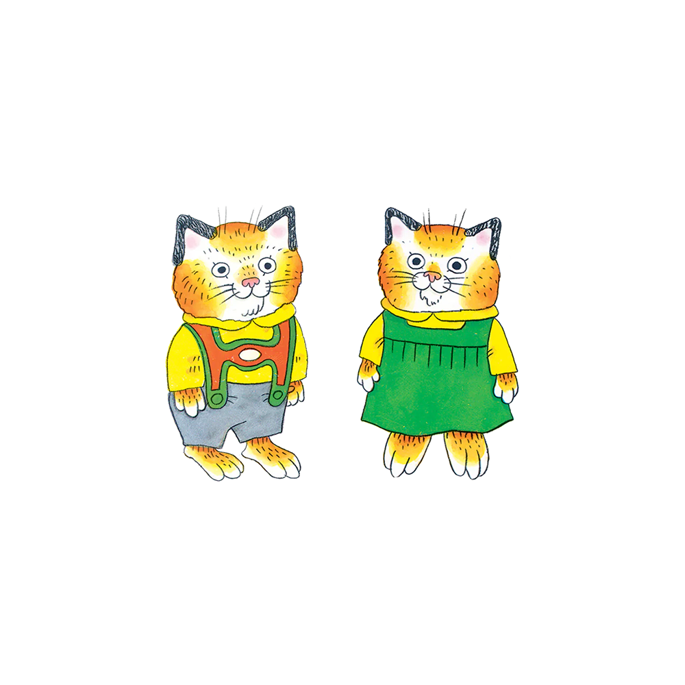 Tattly Tattly Tattoo 2-Pack - Huckle & Sally Cat