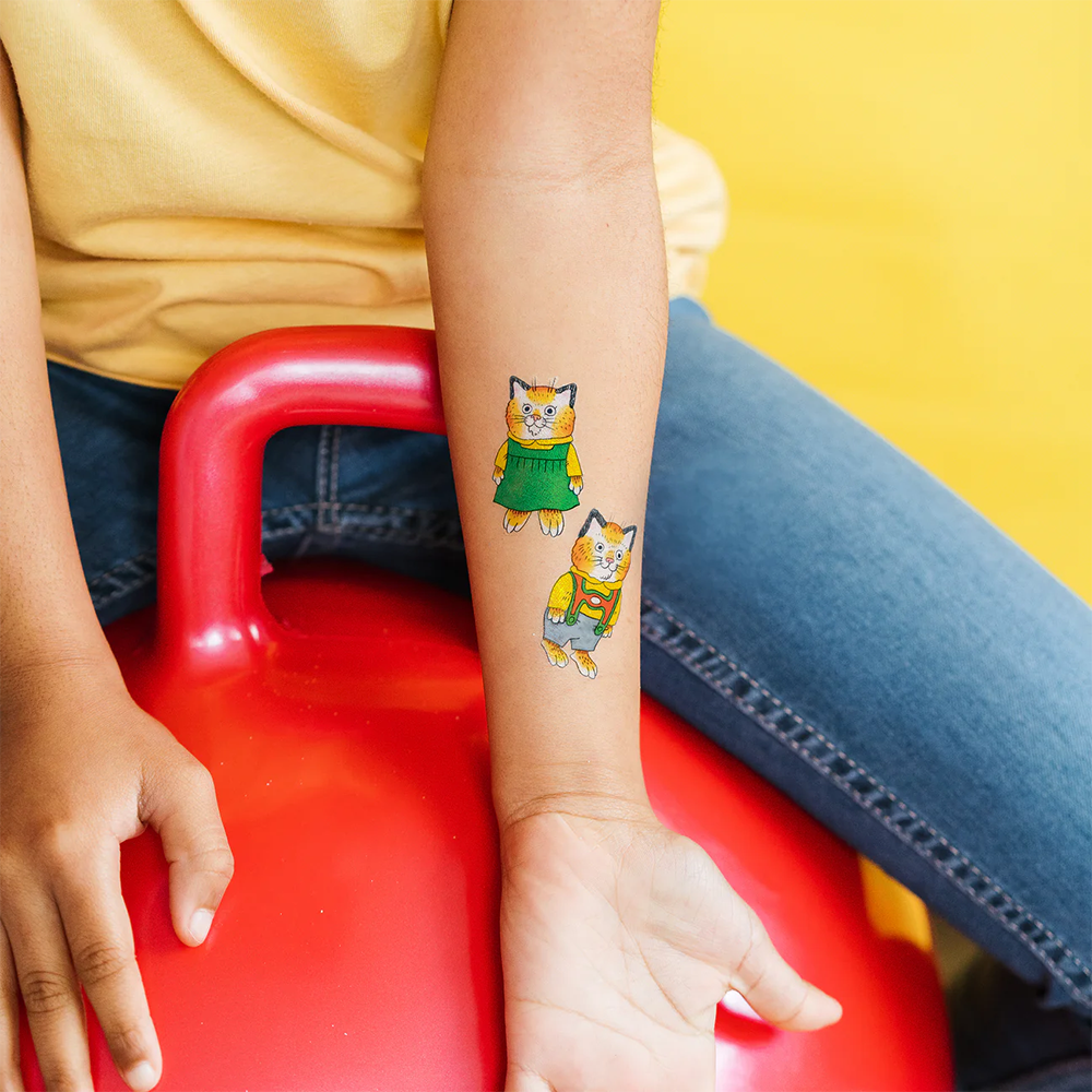 Tattly Tattoo 2-Pack - Huckle & Sally Cat