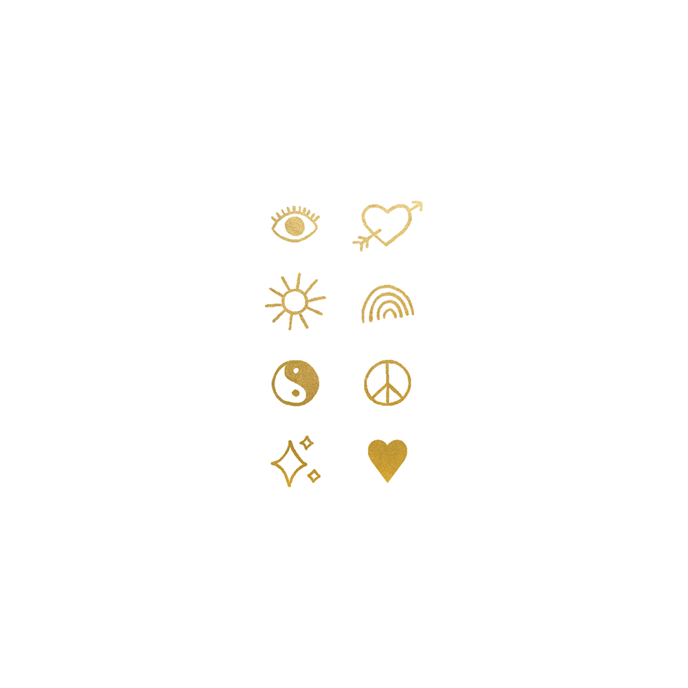 Tattly Tattly Tattoo 2-Pack - Gold Flash