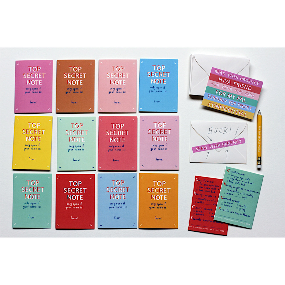 Mr. Boddington's Studio Mr. Boddington's Studio Notes Set - Top Secret Friendship
