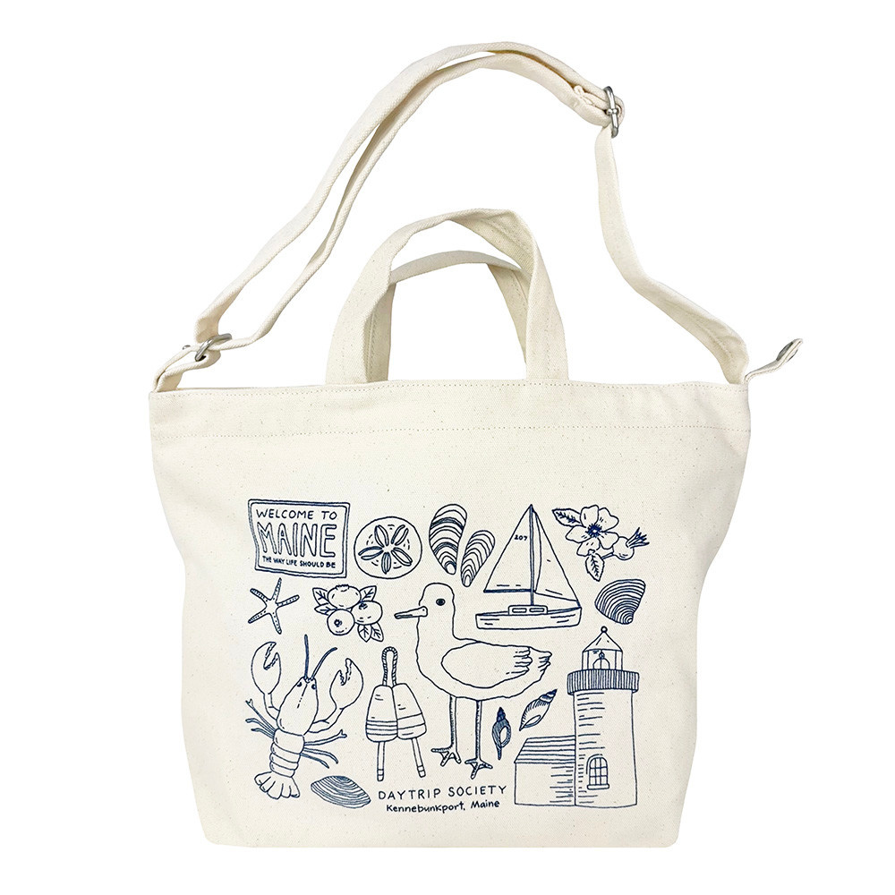 Baggu x Daytrip Society - Custom Horizontal Zip Duck Bag - Kennebunkport Icons