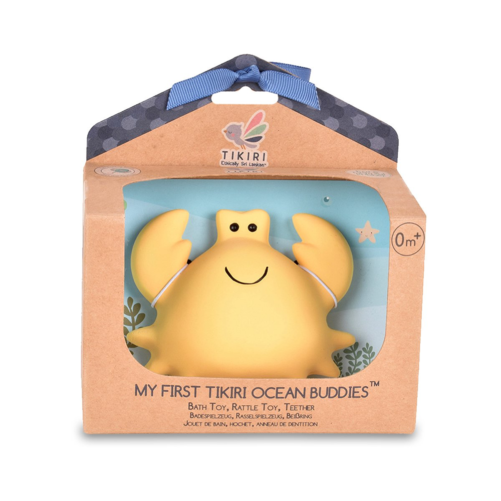 Organic Rubber Teether - Crab