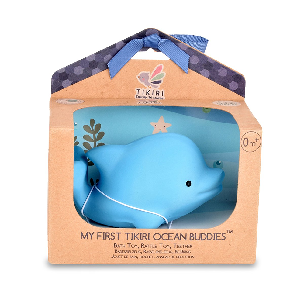 Organic Rubber Teether - Dolphin