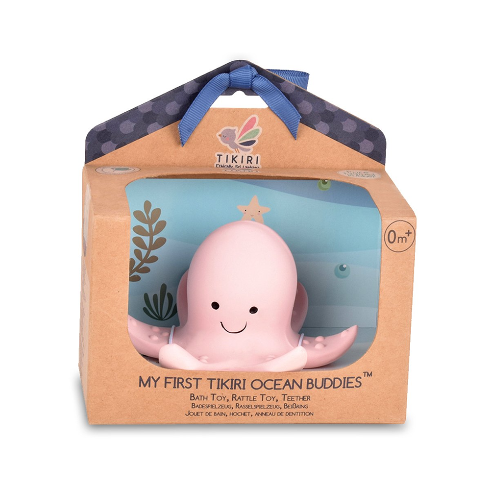 Organic Rubber Teether - Octopus