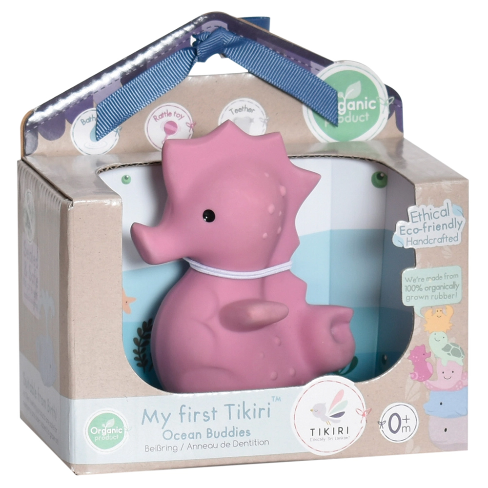 Organic Rubber Teether - Seahorse