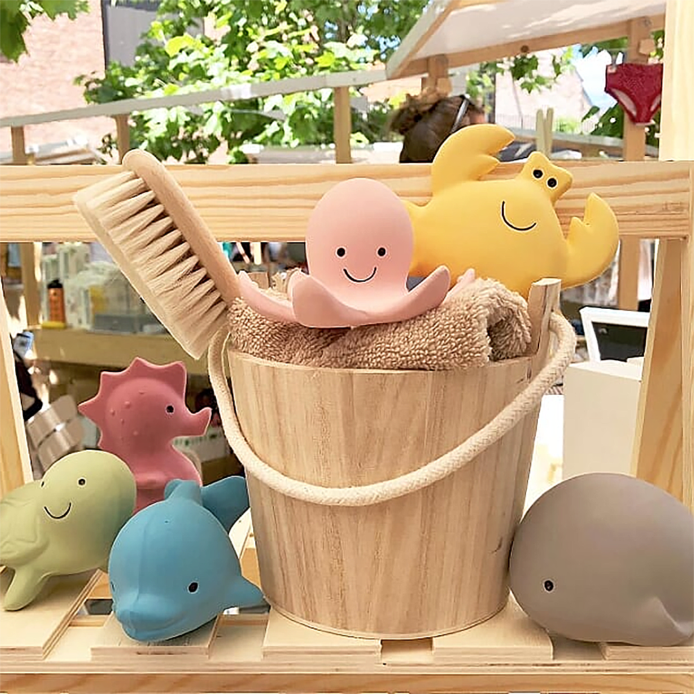 Organic Rubber Teether - Seahorse