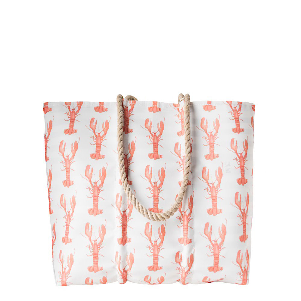 Sea Bags x Sara Fitz - Lobster - Medium Tote - Hemp Handle