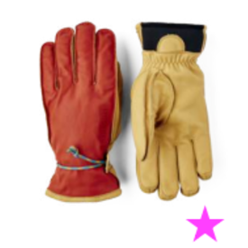 Hestra Hestra - Glove - Wakayama - Flame Red/Tan