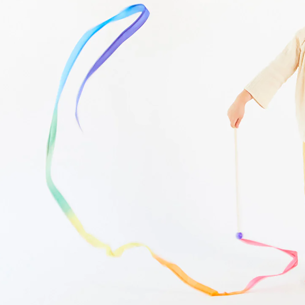 Sarah's Silks Streamer Wand - Rainbow