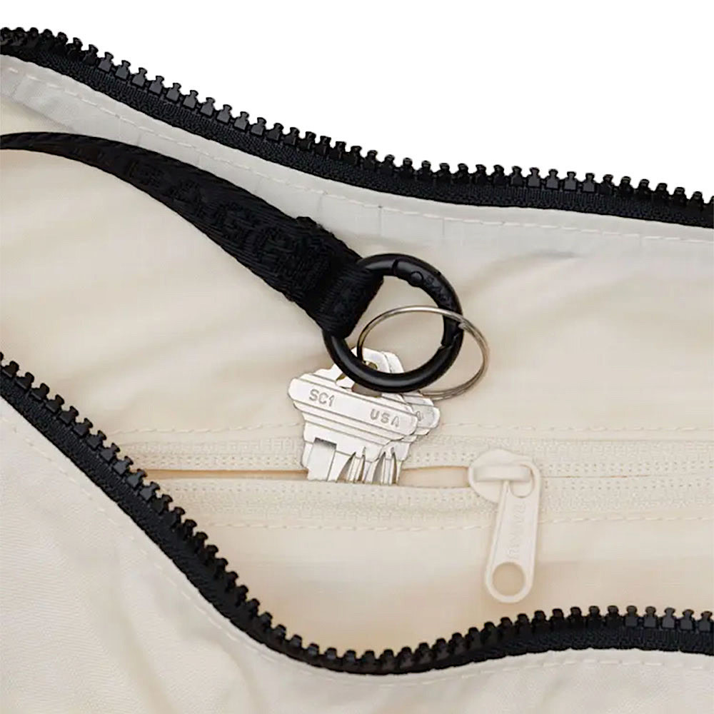 Baggu Medium Nylon Crescent Bag - Embroidered Shells