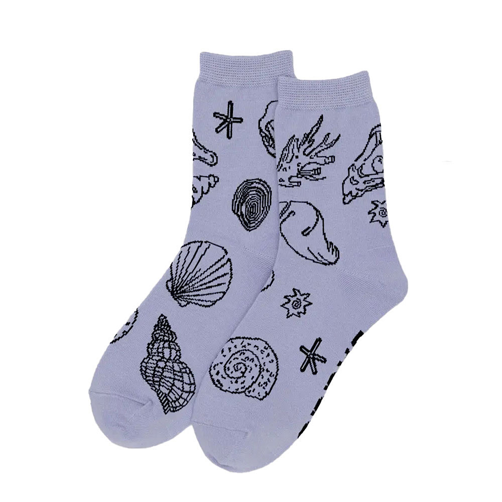 Baggu Baggu Crew Socks - Light Blue Shells