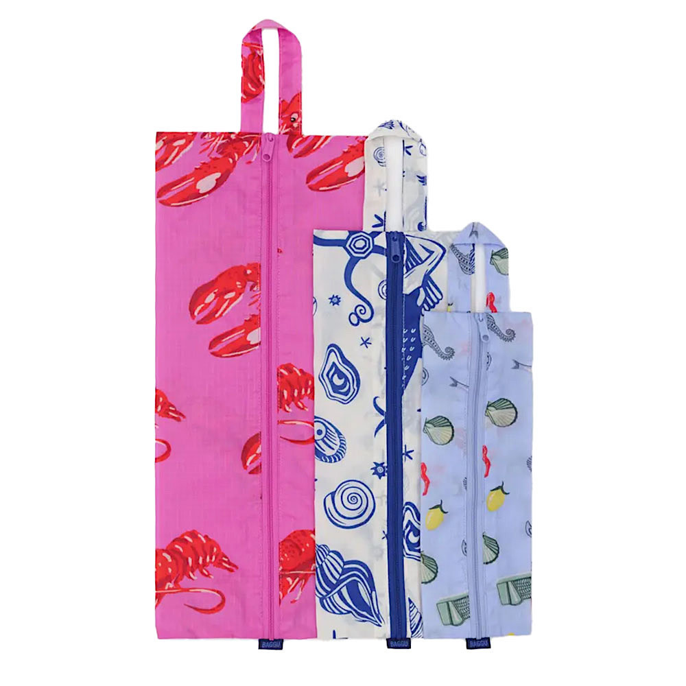 Baggu 3D Zip Set - Sea Creatures