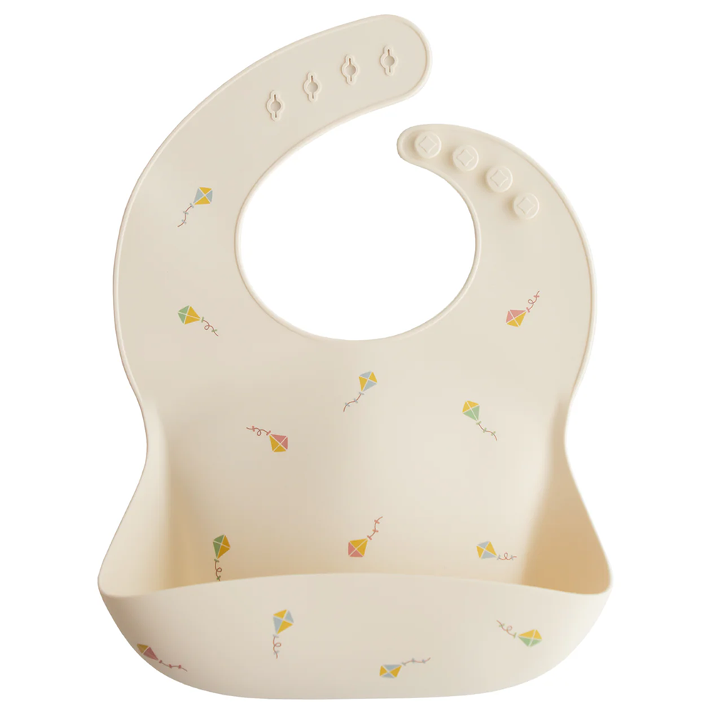 Mushie Silicone Baby Bib - Kites