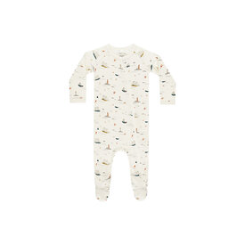 Rylee + Cru Rylee + Cru Footed Sleeper - Nautical