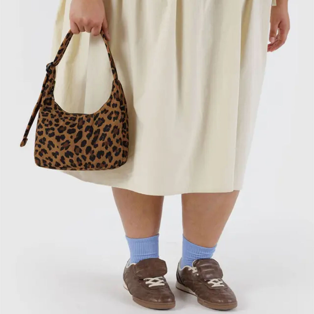 Baggu Mini Nylon Shoulder Bag - Leopard