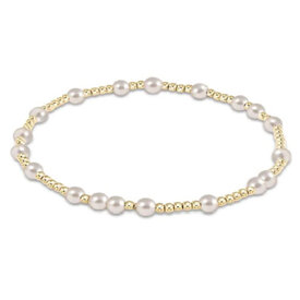 ENewton ENewton Egirl - Gold Pearl Pattern Bracelet - Hope Unwritten - 4mm