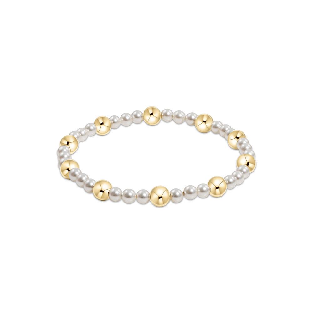 ENewton ENewton Gold Pearl Pattern Bracelet - Sincerity - 6mm